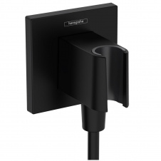 Шланговое подсоединение Hansgrohe FixFit Porter E с держателем, Matt Black (26889670)
