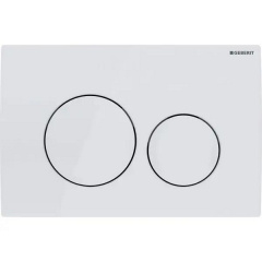 Клавиша смыва Geberit Delta20, двойной смыв, альпийский белый (115.127.11.1) Запоріжжя