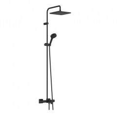 Душевая система Hansgrohe Vernis Shape Showerpipe 240 1jet с термостатом для ванны, Matt Black (26900670) Кропивницький