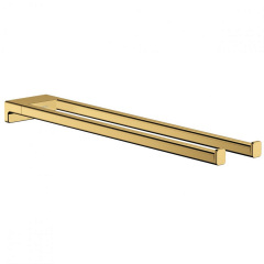 Полотенцедержатель Hansgrohe AddStoris 44,5 см, двойной, Polished Gold Optic (41770990) Харків