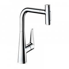 Смеситель для кухни Hansgrohe Talis Select 300 2jet с выдвижным изливом, хром (73867000) Хуст