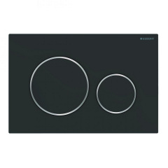 Клавиша смыва Geberit Sigma 20, черный/матовый хром (115.882.14.1) Чернівці