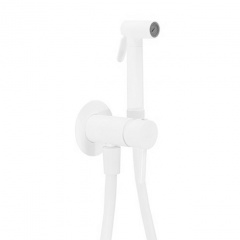 Гигиенический душ со смесителем Paffoni Tweet Round Mix, белый матовый (ZDUP110BO) Запоріжжя