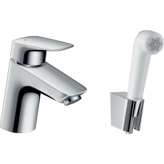 Смеситель для умывальника Hansgrohe Logis с гигиеническим душем, хром (71290000) Васильків