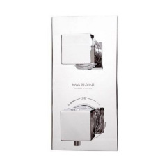 Термостат для душа Mariani Wellness на 2 направления, хром (126Q1) Київ