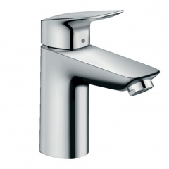 Смеситель для умывальника Hansgrohe Logis 100 LowFlow со сливным гарнитуром, хром (71104000) Київ