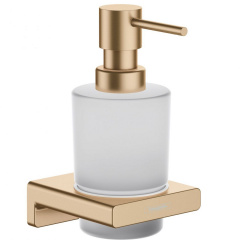 Дозатор жидкого мыла Hansgrohe AddStoris подвесной, Brushed Bronze (41745140) Сумы