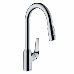Смеситель для кухни Hansgrohe Focus M42-H220 2Jet с выдвижным изливом, Sbox, хром (71820000) Слов'янськ