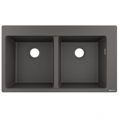 Мойка кухонная Hansgrohe S510-F770 770х510 на 2 чаши 370/370, Stonegrey (43316290) Михайловка