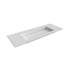 Умывальник встроенный Antonio Lupi 72x54 см со столешницей Flumood 1400(L)х470(P)х125 мм, белый (BCS47140/OSM47/STAFFA47) Нова Прага
