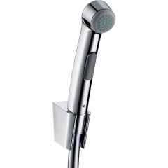 Гигиенический душ Hansgrohe со шлангом 1.2 м и держателем, черный матовый хром (32129340) Кропивницький