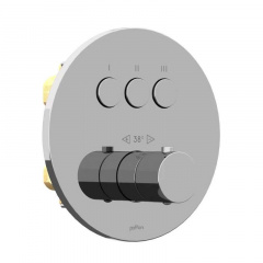 Термостат для душа Paffoni Compact box скрытого монтажа (3 функции), хром (CPT 019CR) Одеса