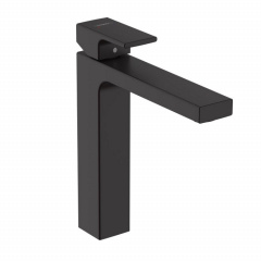 Смеситель для умывальника Hansgrohe Vernis Shape 190 с донным клапаном pop-up, черный матовый (71562670) Херсон