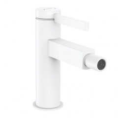 Смеситель для биде Hansgrohe Finoris с донным клапаном push-open, белый матовый (76200700) Житомир