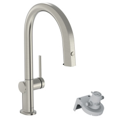Смеситель для кухни Hansgrohe Aqittura M91 FilterSystem 210 1jet pull-out Sbox, Stainless Steel (76826800) Бучач