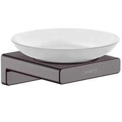 Мыльница подвесная Hansgrohe AddStoris, Brushed Black (41746340) Ірпінь