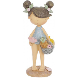 Фигурка интерьерная Girl with fruit basket 8x6x18.5 см Bona DP118177