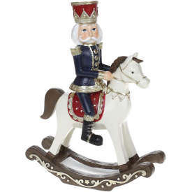 Статуэтка Bona Щелкунчик Новогодняя история с лошадью 19х8х25 см Разноцветный (DP186292)