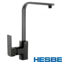 Смеситель для кухни Ухо HESBE Kubus BLACK-017 (черный) Покровськ