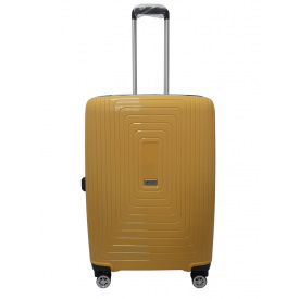 Чемодан дорожный Средний (М) Полипропилен Airtex 241 70л 65x46x26см Желтый (Yellow)