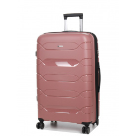 Чемодан большой L полипропилен Worldline Airtex 282 109л 74×47×30см Розовое золото