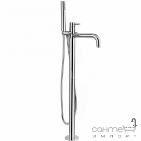 Смеситель для ванны напольный с ручным душем Bugnatese Kobuk KOBOS2260 золото браш