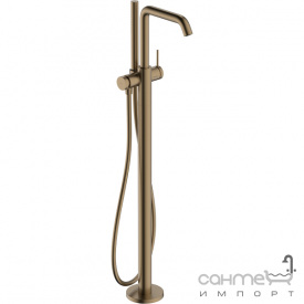 Смеситель для ванны напольный Hansgrohe Tecturis S 73440140 бронза