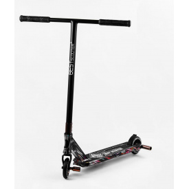 Самокат трюковый Best Scooter HIC-система пеги алюминиевый диск и дека принт Flame 100 кг Разноцветный (105672)