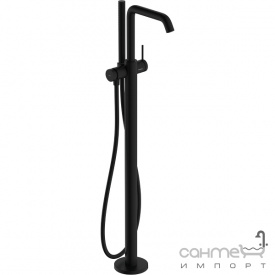 Смеситель для ванны напольный Hansgrohe Tecturis S 73440670 матовый черный