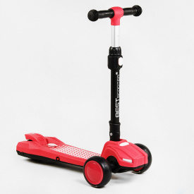 Самокат трехколесный складной руль свет звук дым Best Scooter MAXI 60 кг Red (111438)