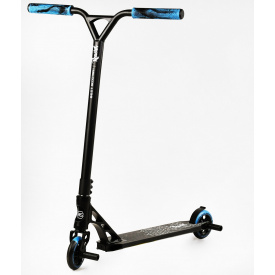 Самокат трюковый пеги алюминиевый диск и дека колёса Best Scooter Reactor HIC-система PU Black and blue (112770)