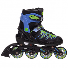 Роликовые коньки раздвижные Zelart Z-2914 р-р S 33-36 Синий-Зеленый