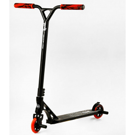 Самокат трюковый пеги алюминиевый диск и дека колёса Best Scooter Reactor HIC-система PU Black and red (112772)