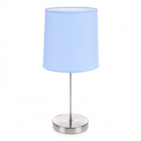 Настольная лампа минимализм с абажуром Brille 60W TL-183 Никель