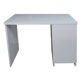 Пластиковая тумба под стиральную машину с покрытием правая The MIX HPL 3103 gloss 100 см Белая