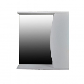 Пластиковое зеркало The MIX Волна 65 см Белый