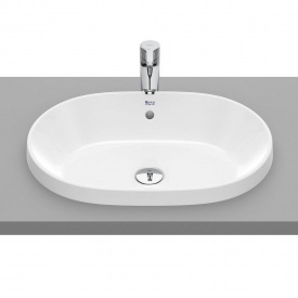 ROCA GAP умывальник 55*39см, встраиваемый, овальный, без отверстия под смеситель