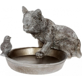 Подставка для ювелирных изделий Bona Kitten with a bird 14х17.5х24 см Cтальной DP119975