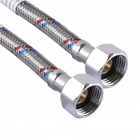 Шланг нержавеющая сталь ECO FIX 1/2″х1/2″ ВВ 1,2 м EPDM
