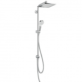 Душевая система Hansgrohe Crometta E Showerpipe 240 1jet EcoSmart Reno 9л/мин, хром (27289000)