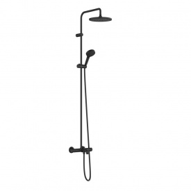 Душевая система для ванны Hansgrohe Vernis Blend 240 1jet EcoSmart с термостатом, Matt Black (26899670)