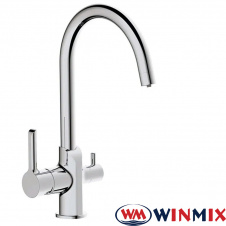 Смеситель для кухни Ухо Winmix Premium EDEM Chr-021 с дополнительным краном под осмос