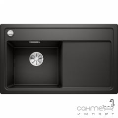 Гранитная кухонная мойка на одну чашу с сушкой Blanco Zenar 45S Silgranit PuraDur 527359 вулканический серый, чаша слева Ужгород