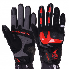 Мотоперчатки SCOYCO MC117W M Черный-красный