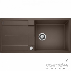 Гранитная кухонная мойка с сушкой Blanco Metra XL 6 S-F 527308 вулканический серый