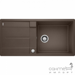 Гранитная кухонная мойка с сушкой Blanco Metra XL 6 S-F 527308 вулканический серый Кропивницький