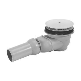 Выпуск для душевого поддона Duravit, сток горизонтальный, хром (790263000001000)