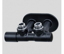 Вентиль ручний Vario Term TWINS 50 mm, Black mat (лівий)