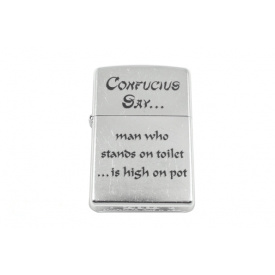 Зажигалка Zippo Confucius Say Toilet Street Chrome (28459)