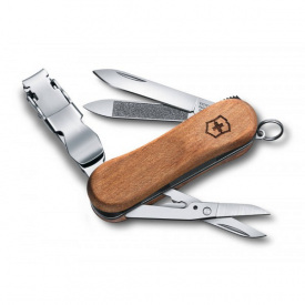 Нож Victorinox NailClip Wood 580 65 мм 6 функций Коричневый (0.6461.63)